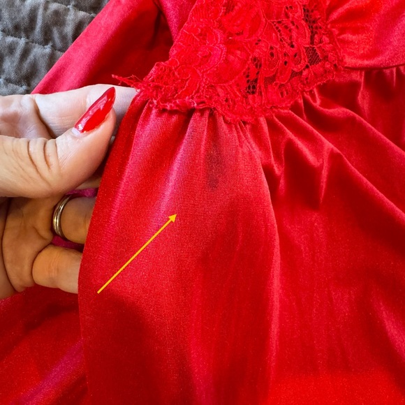 Vintage Intimates & Sleepwear Vintage Silky Satin Nylon Red